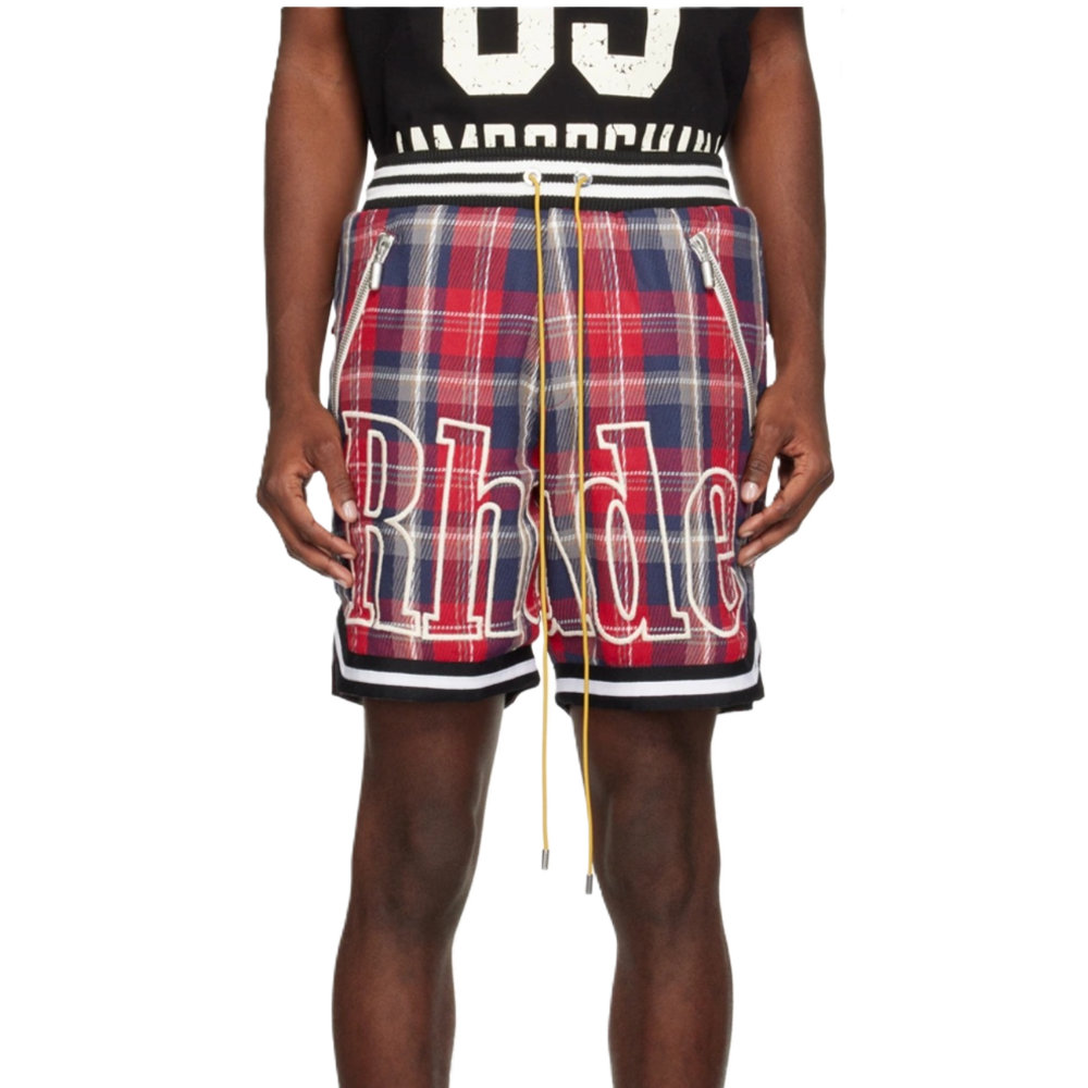 Rhude Multi flannel court short